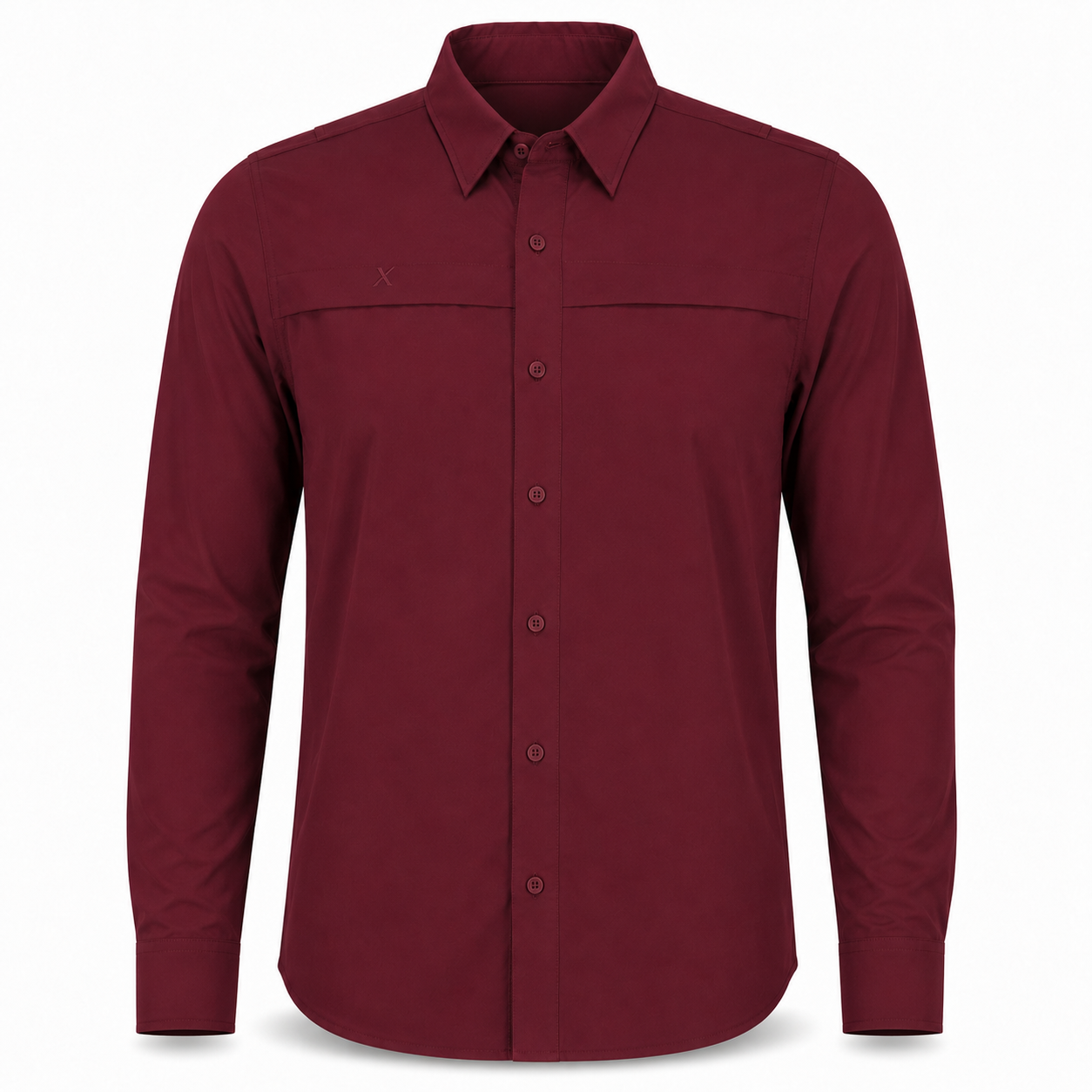 Long Sleeve Solid Lifestyle Button Down w/ REPEL-X