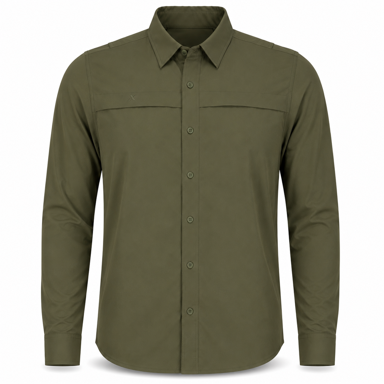 Long Sleeve Solid Lifestyle Button Down w/ REPEL-X