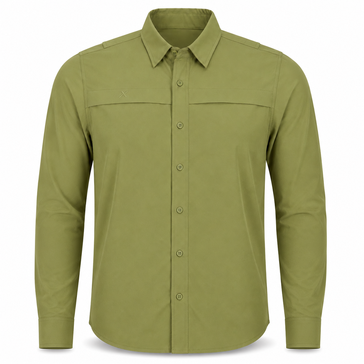 Long Sleeve Solid Lifestyle Button Down w/ REPEL-X