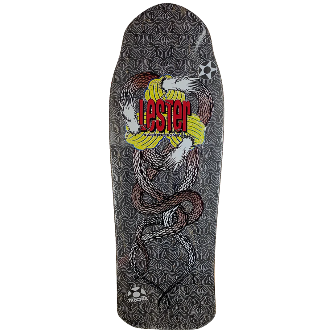 Tracker Lester Kasai Twin Dragon Deck - 10.5" Black Stain