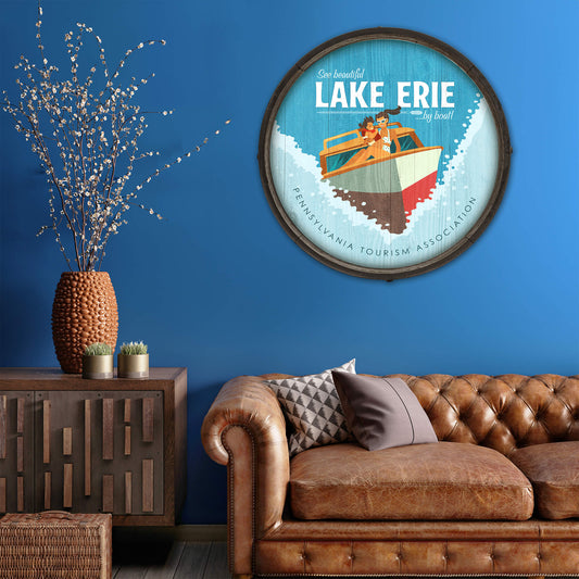See Beautiful Sights - Barrel End Wall Art