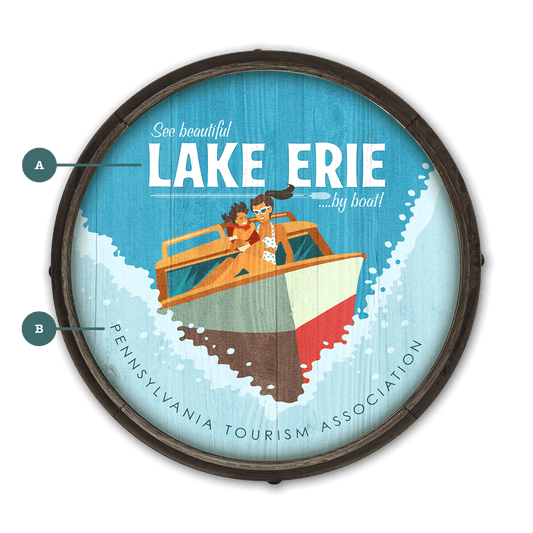 See Beautiful Sights - Barrel End Wall Art