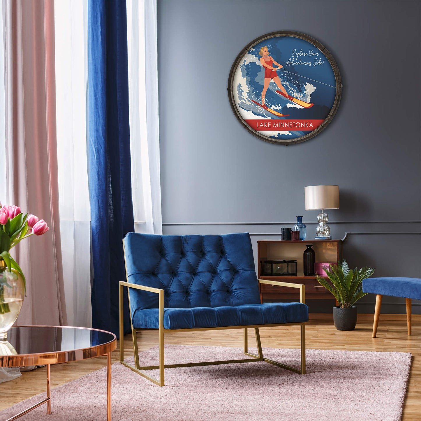 Explore Your Adventurous Side - Barrel End Wall Art