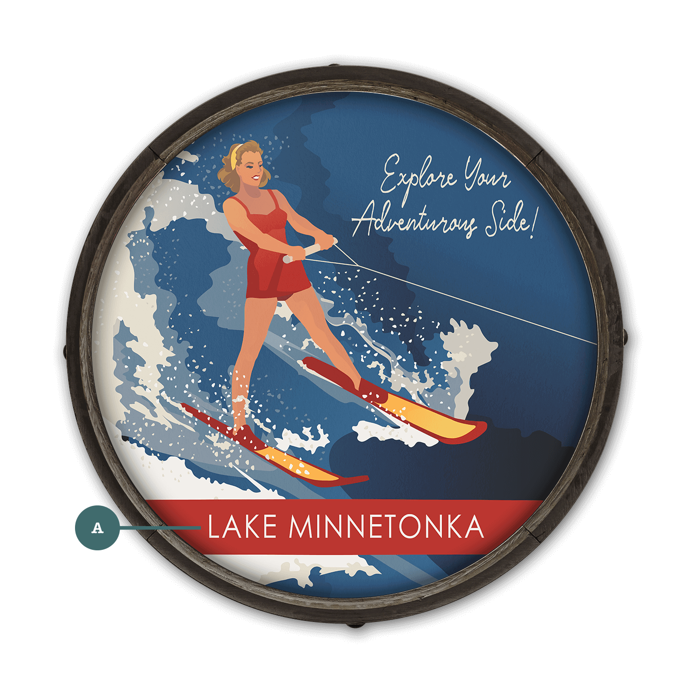 Explore Your Adventurous Side - Barrel End Wall Art