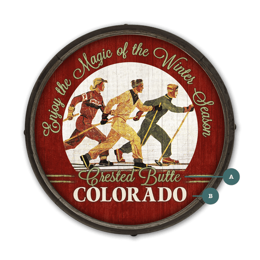 Enjoy the Magic of the Winter Season - Barrel End Wall Art