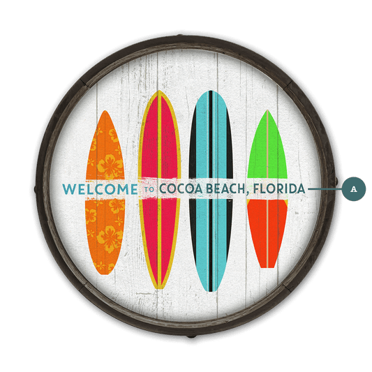 Beachside Boards - Barrel End Surf Art