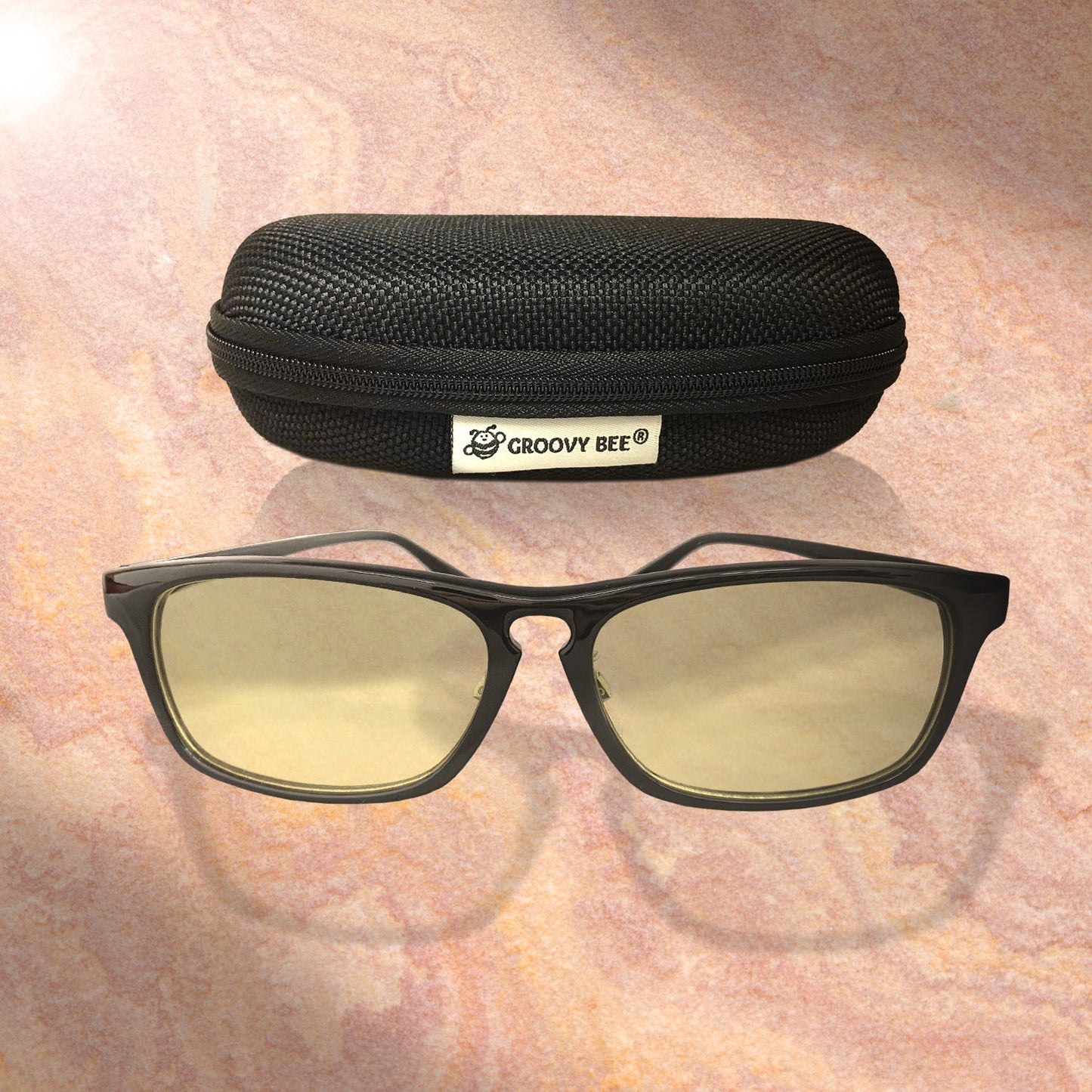 Groovy Bee® Unbreakable Indoor Blue Light Blocking Glasses (Tea Tint)