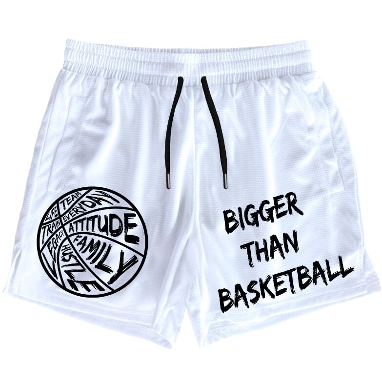 Bigger Than Basketball - Shorts - White