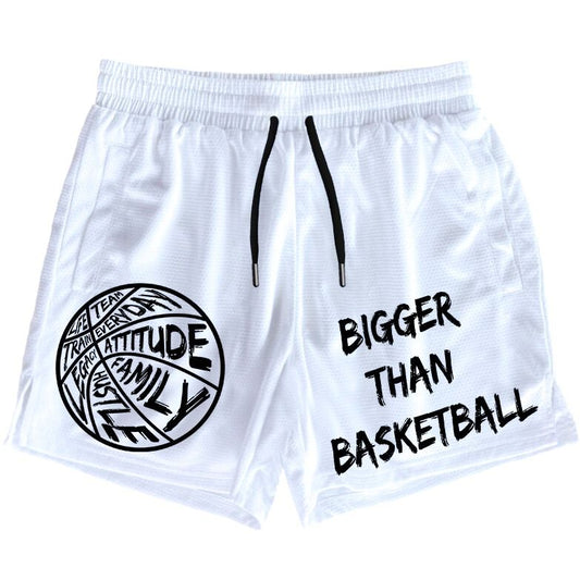 Bigger Than Basketball - Shorts - White