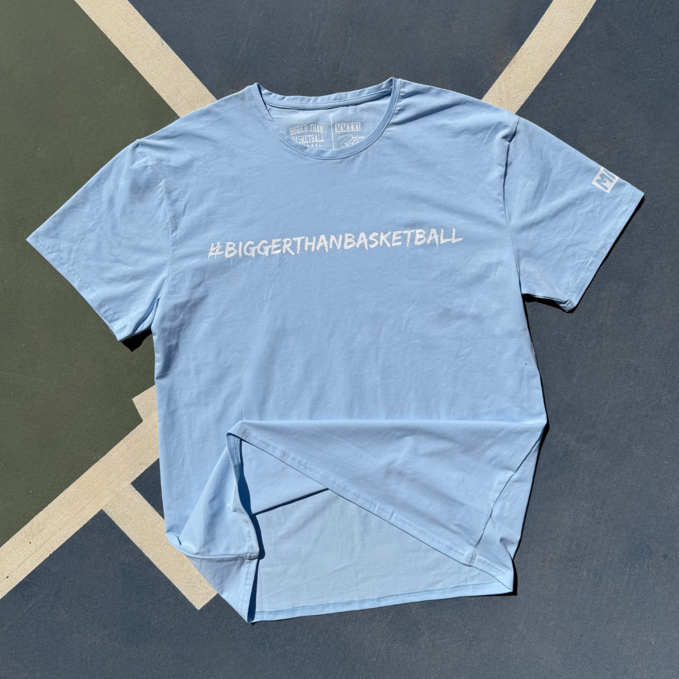 Bigger Than Basketball - T-Shirt - Light Blue