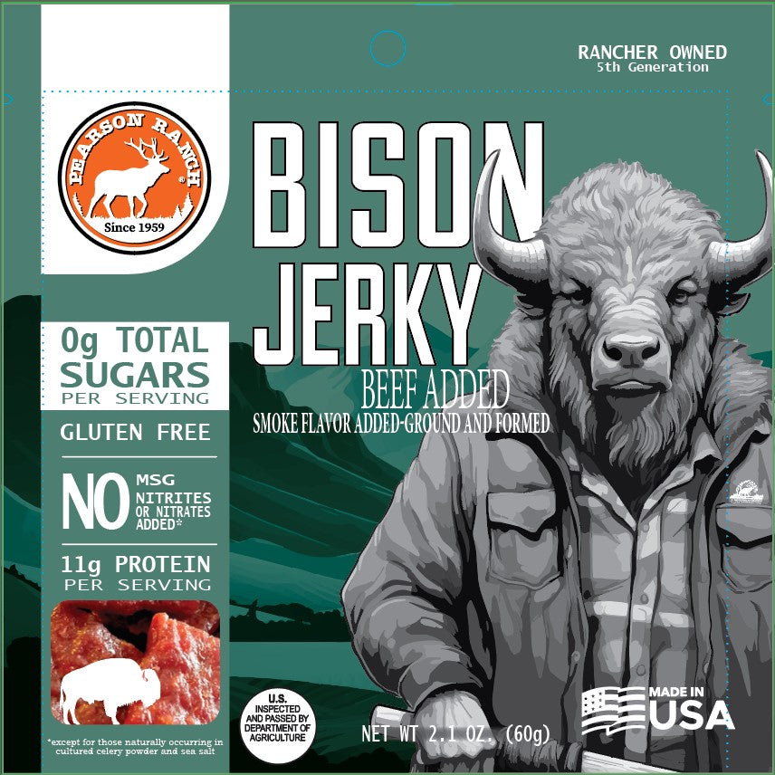 Bison Jerky - 2.1oz Resealable Bag