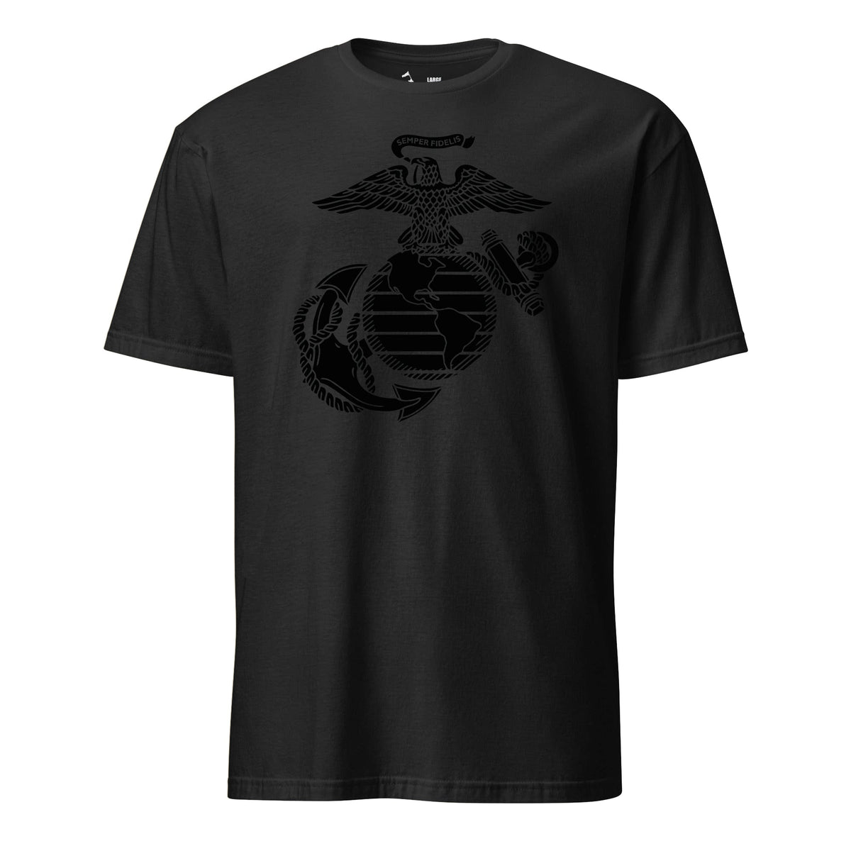 Black Out Eagle Globe & Anchor T-Shirt
