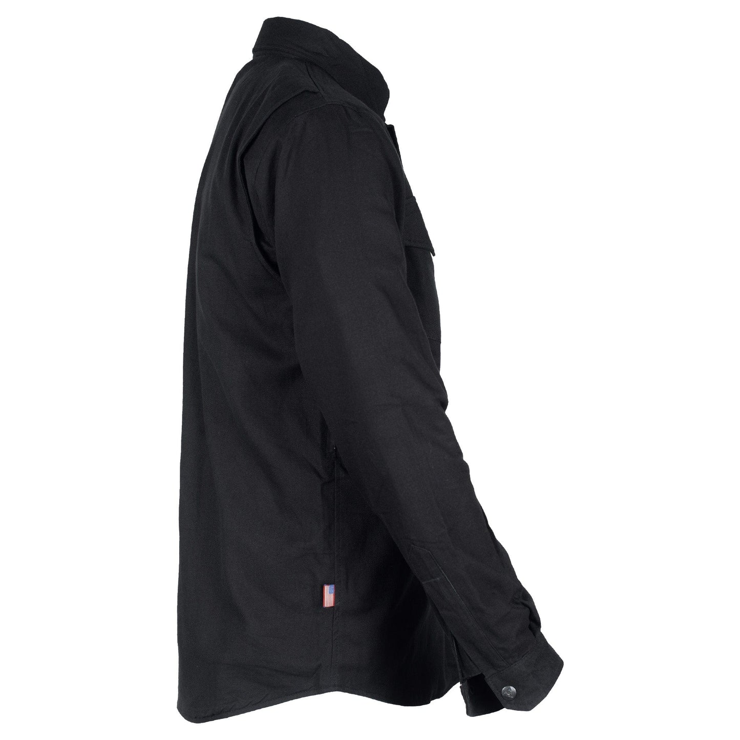Protective Flannel Shirt - Black Solid
