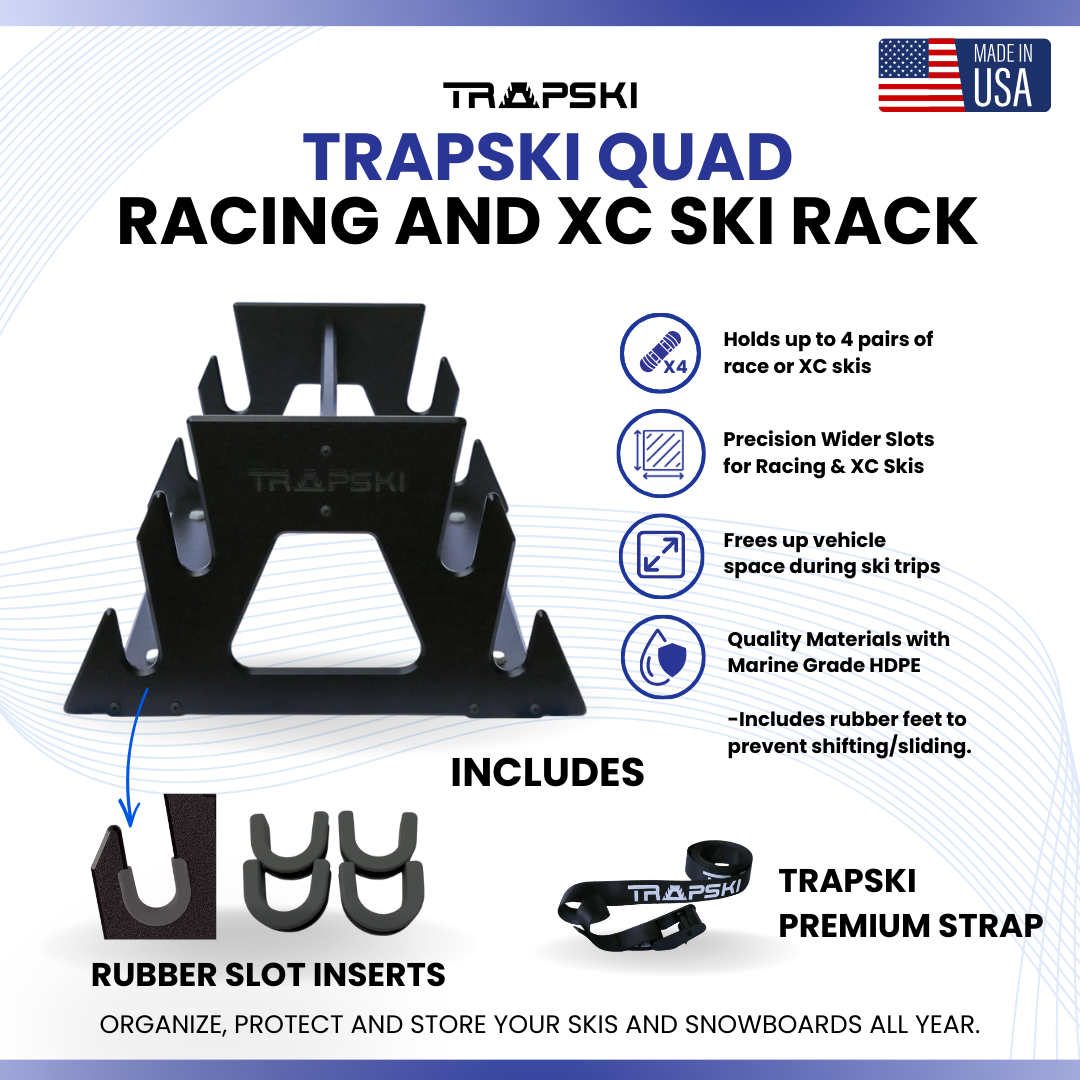 TRAPSKI QUAD Wide Stance Snowboard Rack