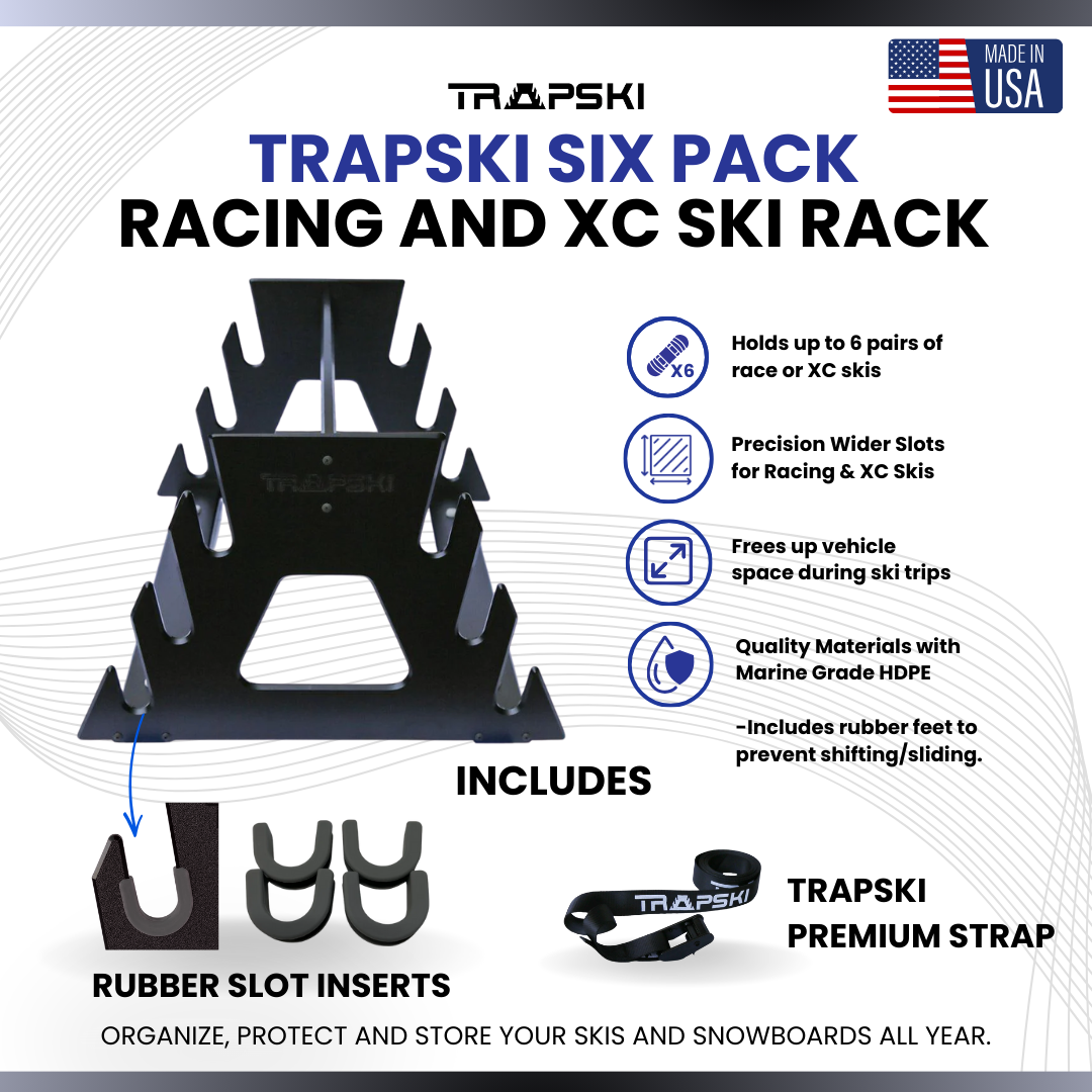 TRAPSKI SIX PACK Wide Stance Snowboard Rack