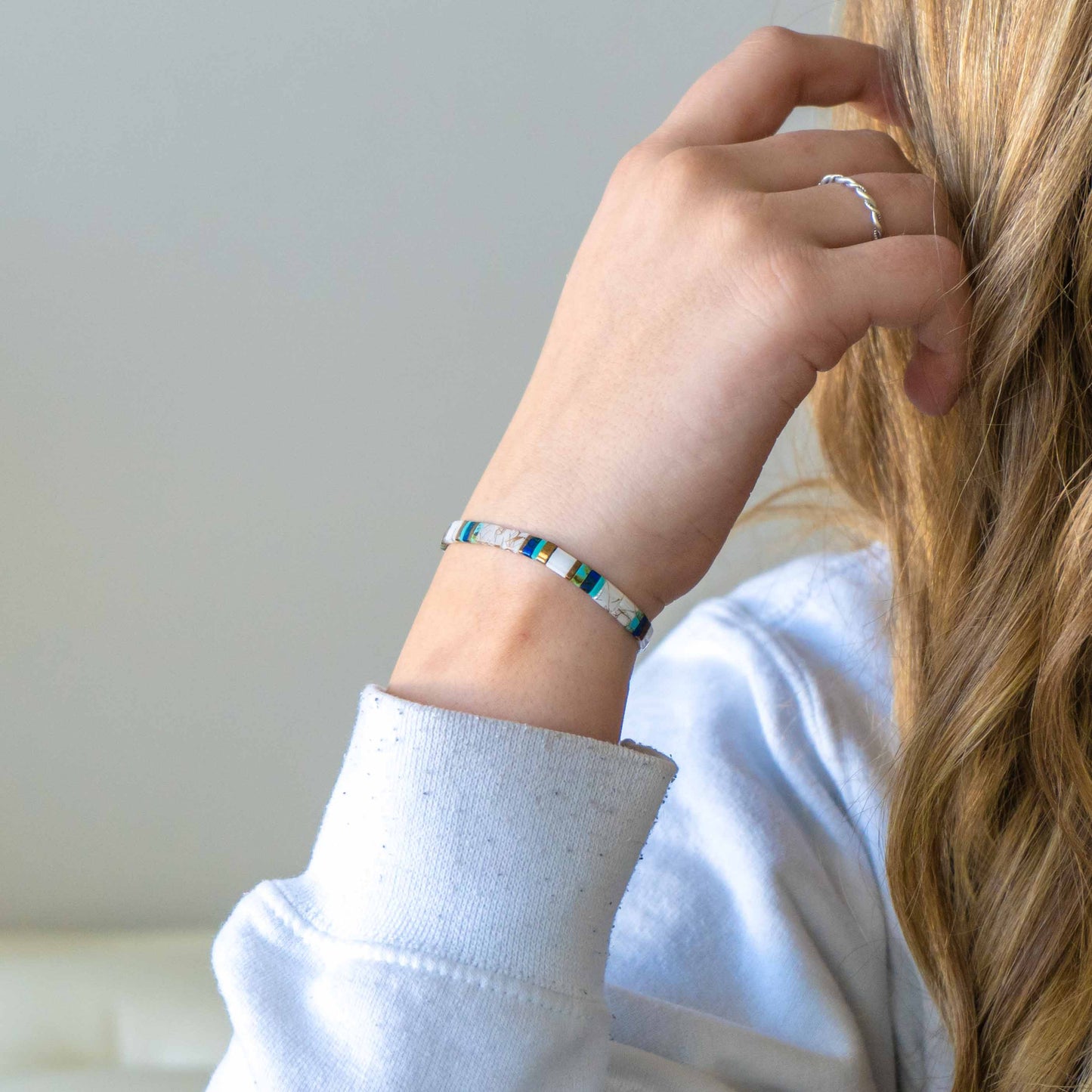 TIDAL WAVE - Tila Bead Bracelets Stack