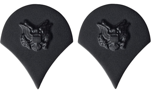 U.S. Army Black Metal Pin On Rank - Pair