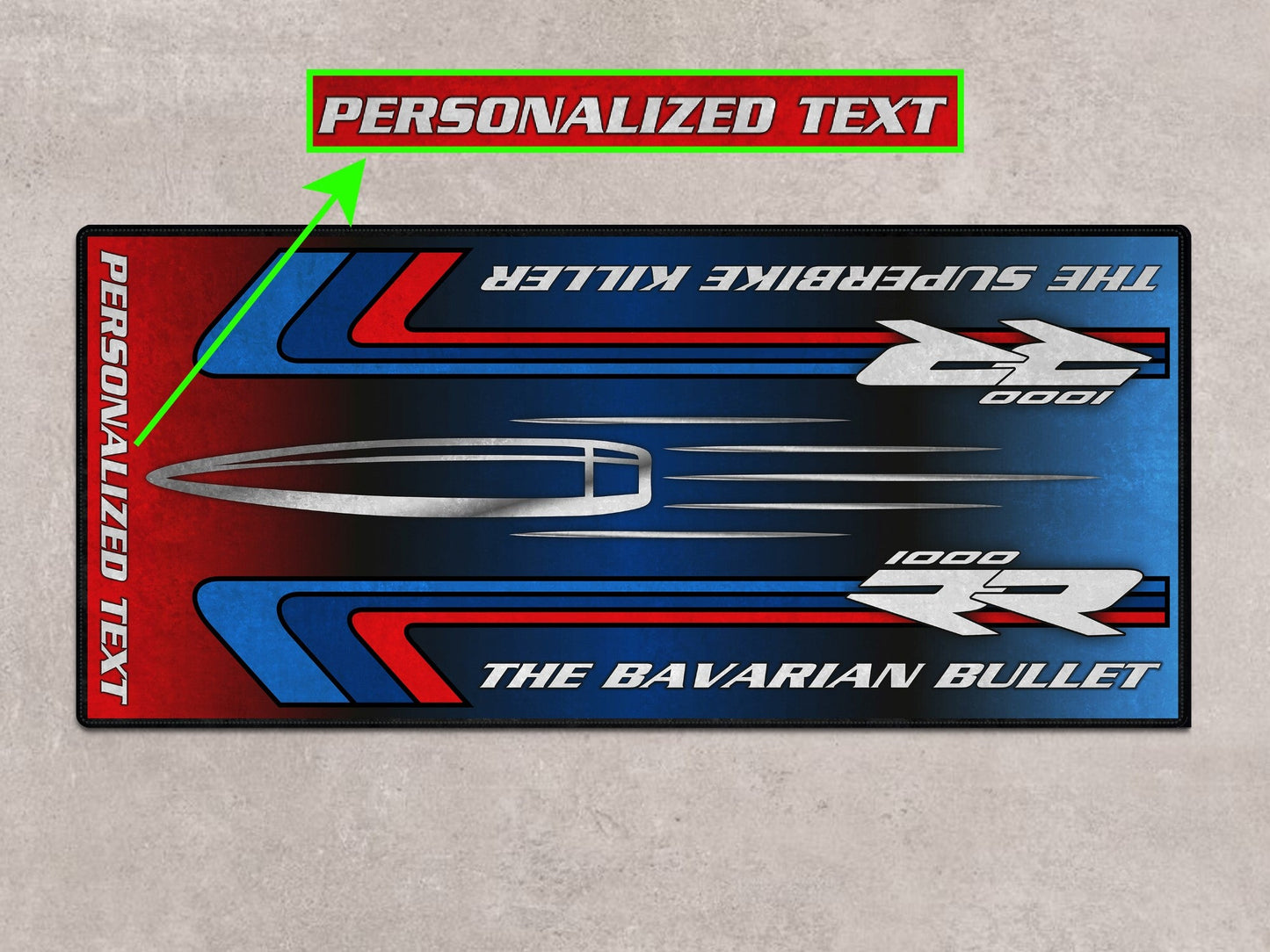 MPM Motorcycle Mat for BMW S1000RR "The Bavarian Bullet" - MM7244