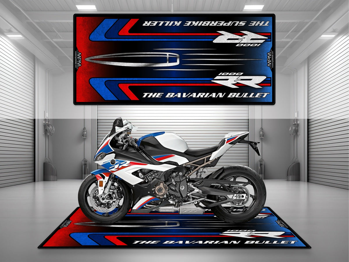 MPM Motorcycle Mat for BMW S1000RR "The Bavarian Bullet" - MM7244