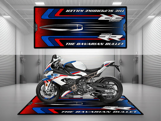 MPM Motorcycle Mat for BMW S1000RR "The Bavarian Bullet" - MM7244