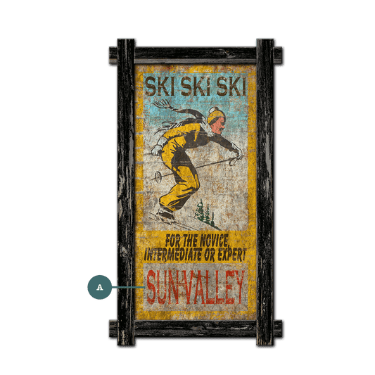 SKI SKI SKI - Framed Wall Art