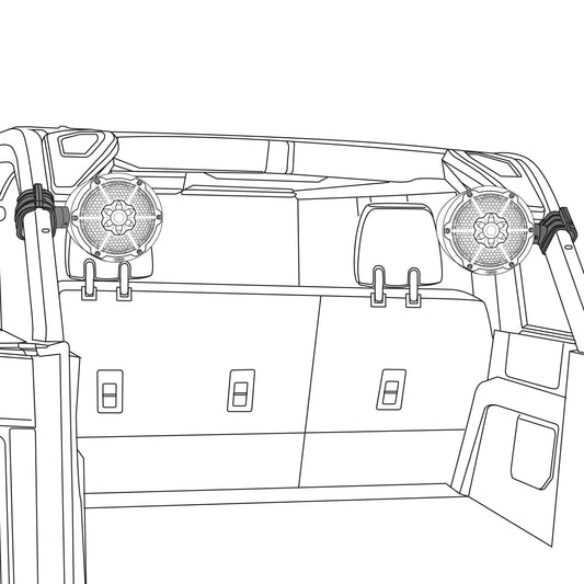 Ford Bronco 6th Gen OEM Roll Bar Clamps for Marine Towers NXL-X and CF-X Series.