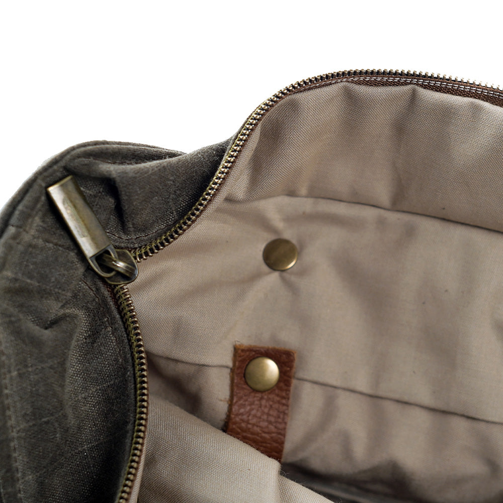 Allagash River Tote Bag with Zipper Closure