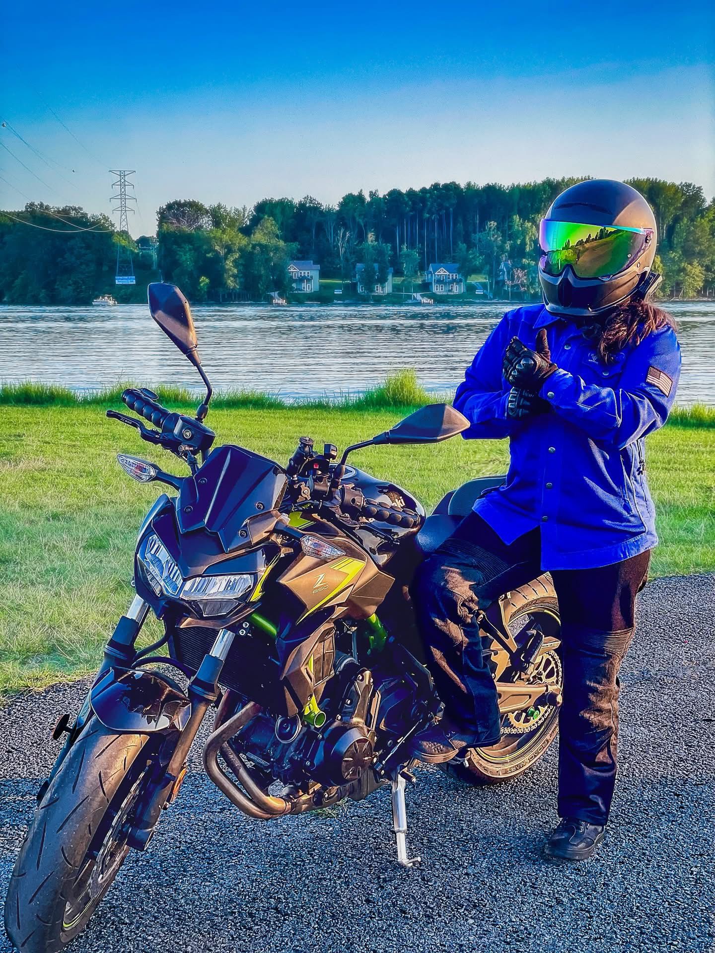 Protective Summer Mesh Shirt for Women - Blue Solid