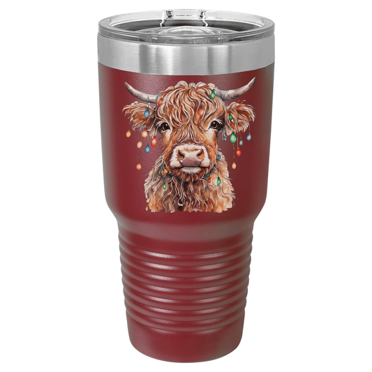 Baby Christmas Highland Cow | Polar Camel Tumbler