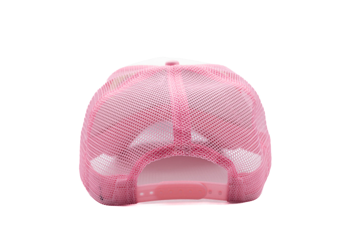 Pink & White Letter Trucker Hat