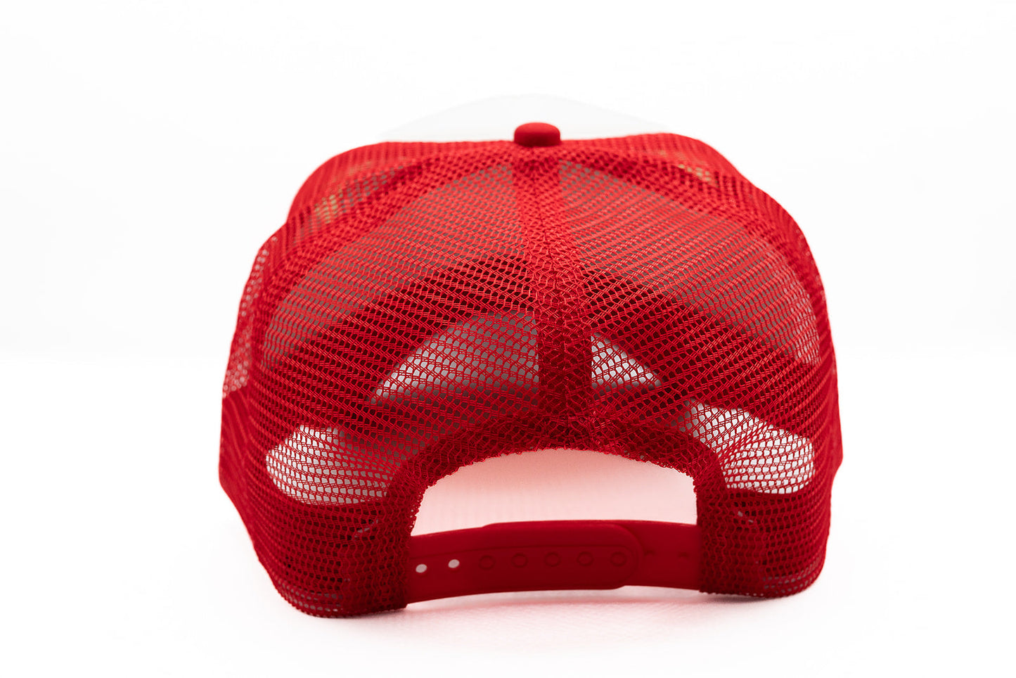 Red & White Letter Trucker Hat
