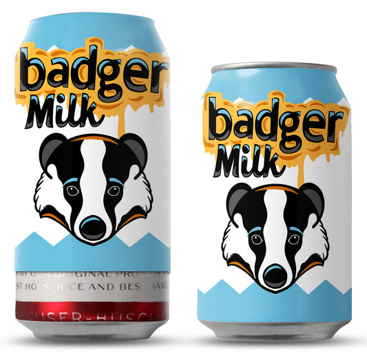 Badger Milk Beersy Silicone Sleeve Hide-a-Beer Can Cooler
