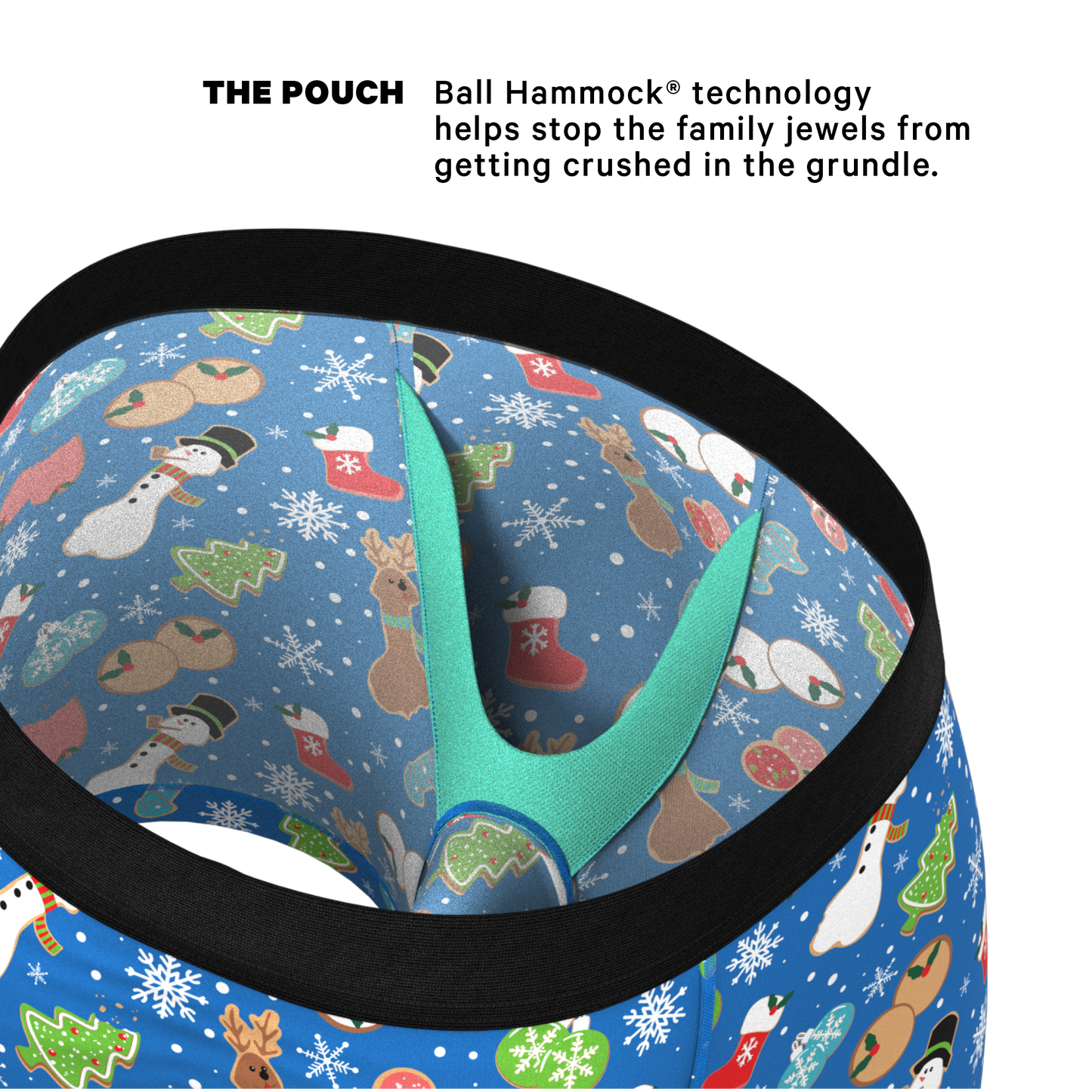 The Baked Goodies | Christmas Cookies Ball Hammock® Pouch Underwear