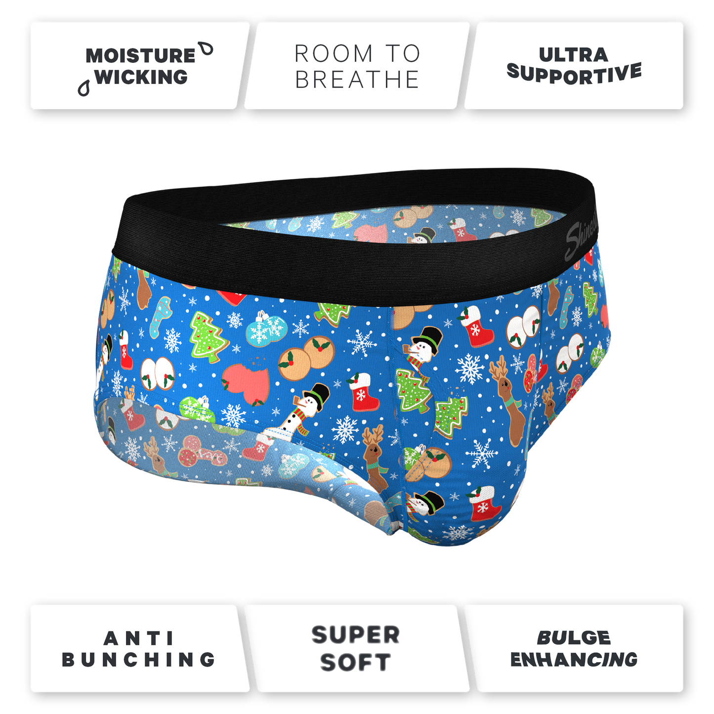 The Baked Goodies | Christmas Cookies Ball Hammock® Pouch Underwear Briefs
