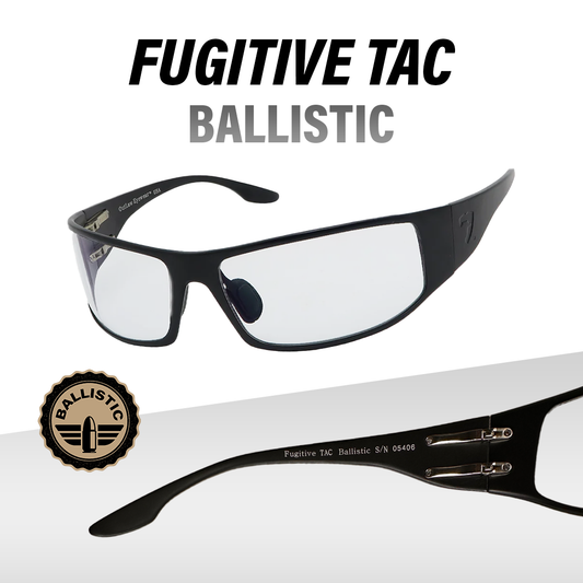 Fugitive TAC Black / Clear Lenses
