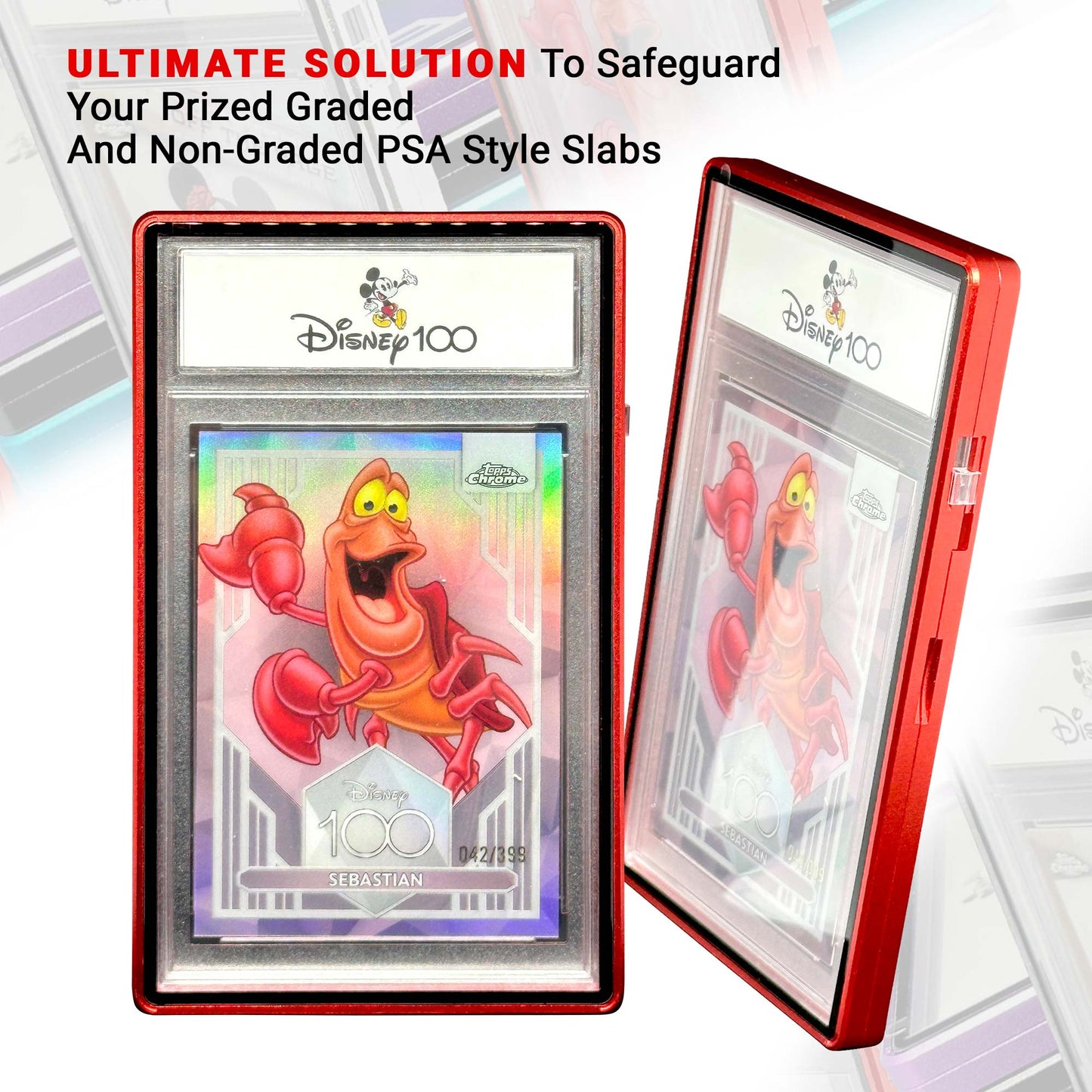 Slab Metal Aluminum and Glass Protective Case (1 Holder) for 35pt, 55pt & 75pt slabs