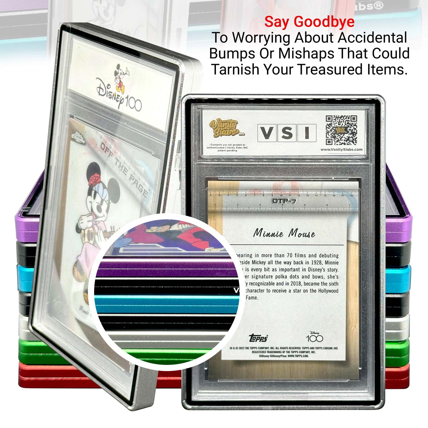 Slab Metal Aluminum and Glass Protective Case (1 Holder) for 35pt, 55pt & 75pt slabs