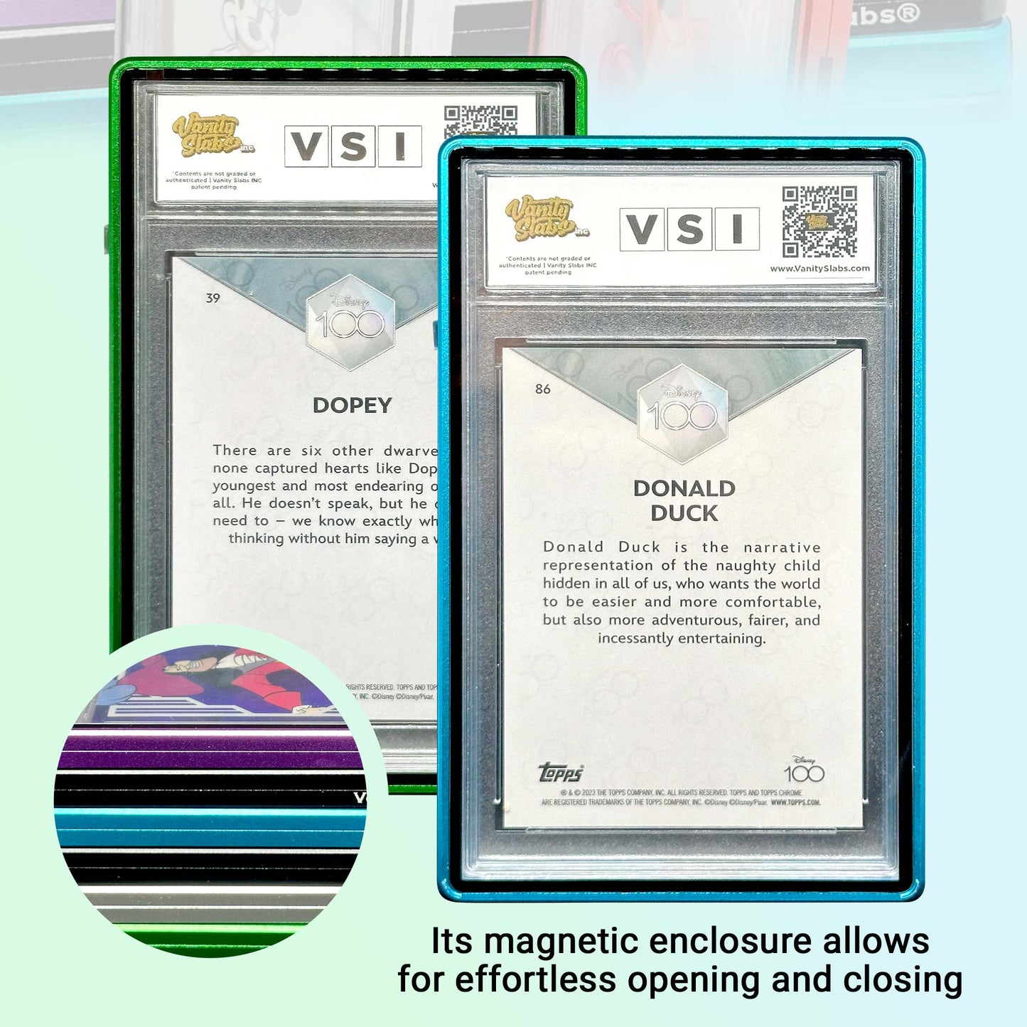 Slab Metal Aluminum and Glass Protective Case (1 Holder) for 35pt, 55pt & 75pt slabs