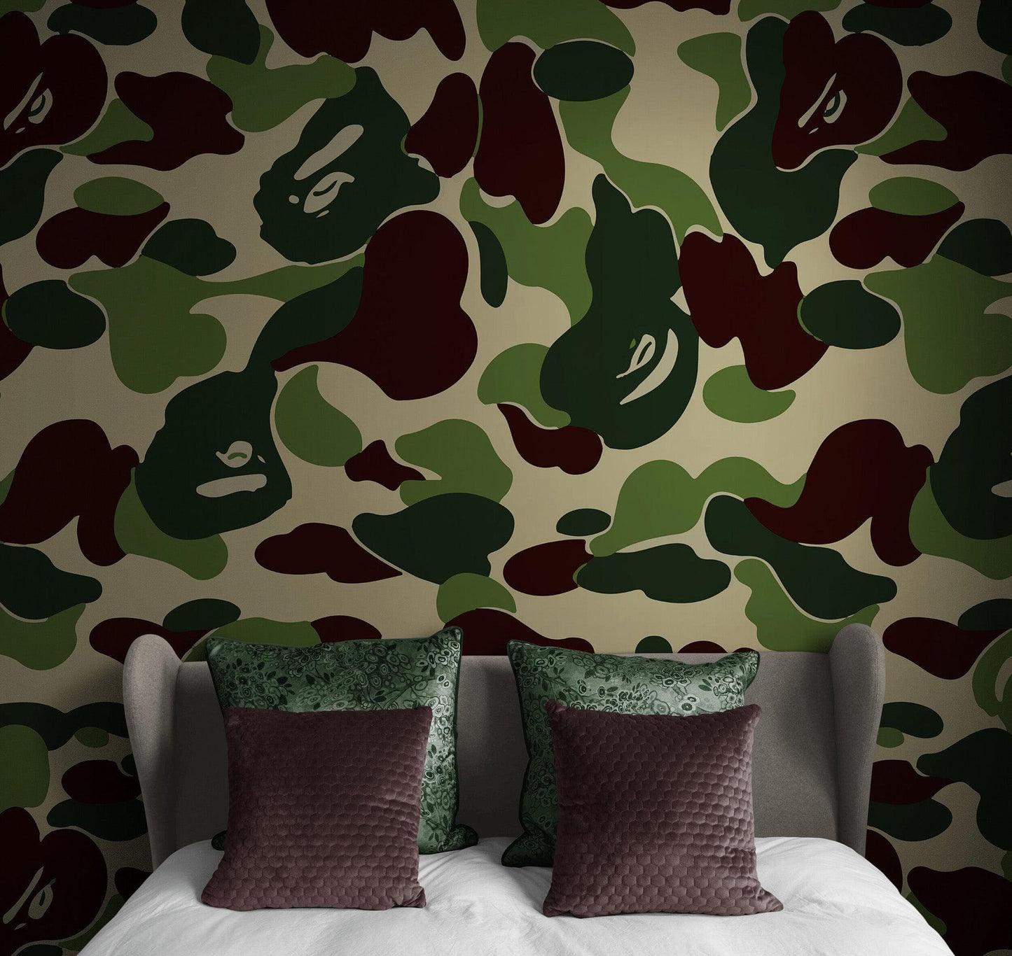 Bape Camo Wallpaper Mural. Pink Camo Streetwear Hype Beast Aesthetics. #6835