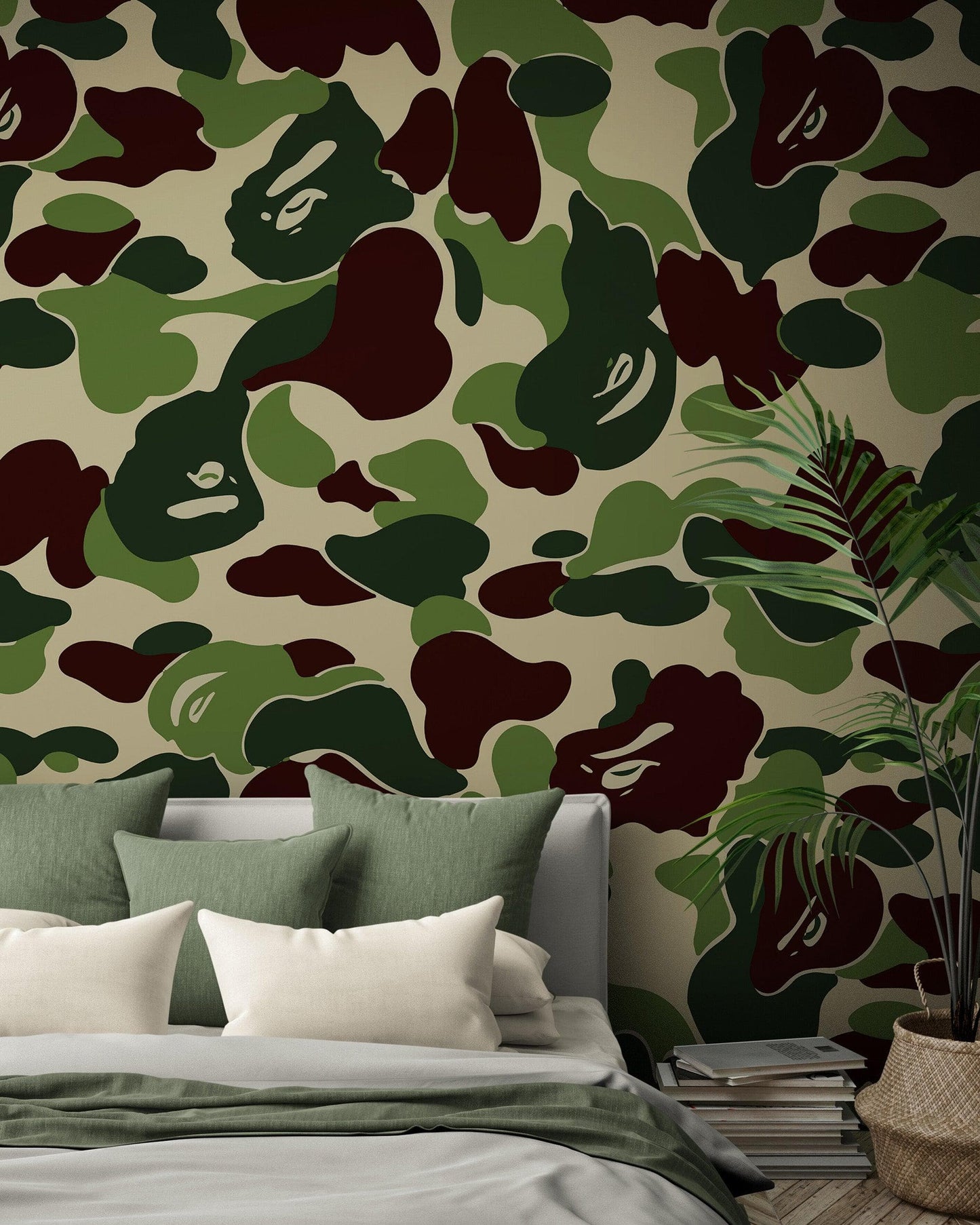 Bape Camo Wallpaper Mural. Grey Camo Streetwear Hype Beast Aesthetics. #6901
