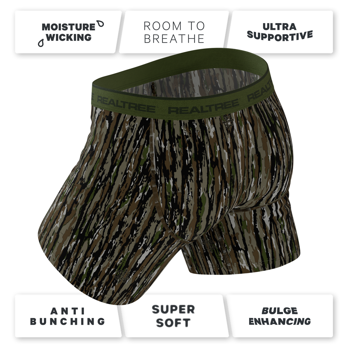 The Barking Up | Realtree x Shinesty Bark Camouflage Ball Hammock® Pouch Underwear With Fly