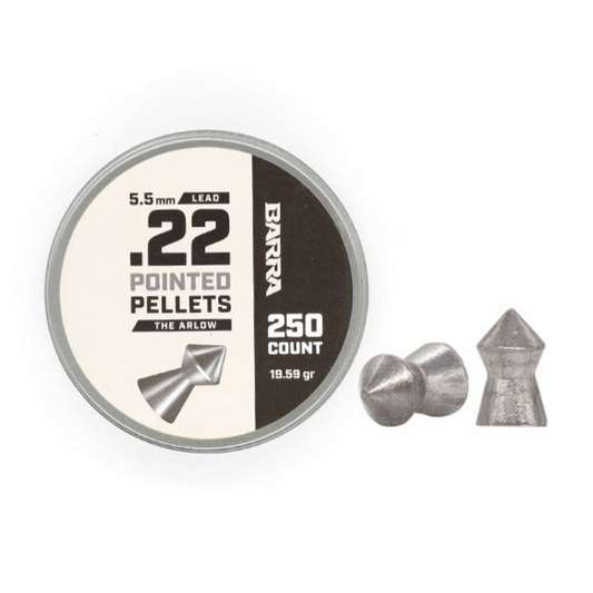 Arlow Pointed Tip .22 Caliber Pellets - 250 Count