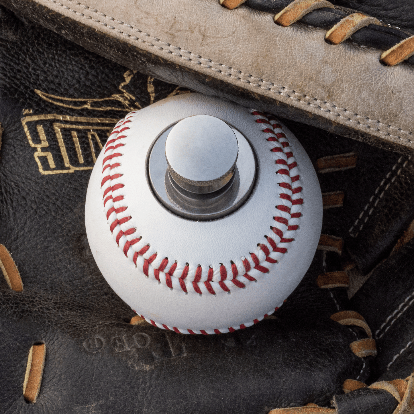 Baseball Flask, Made from a Real Baseball