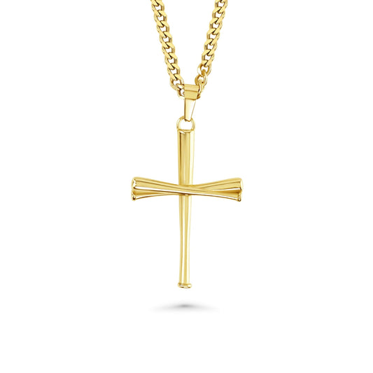 3.0 Baseball Bat Cross Necklace