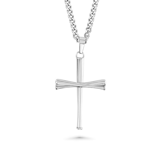 3.0 Baseball Bat Cross Necklace