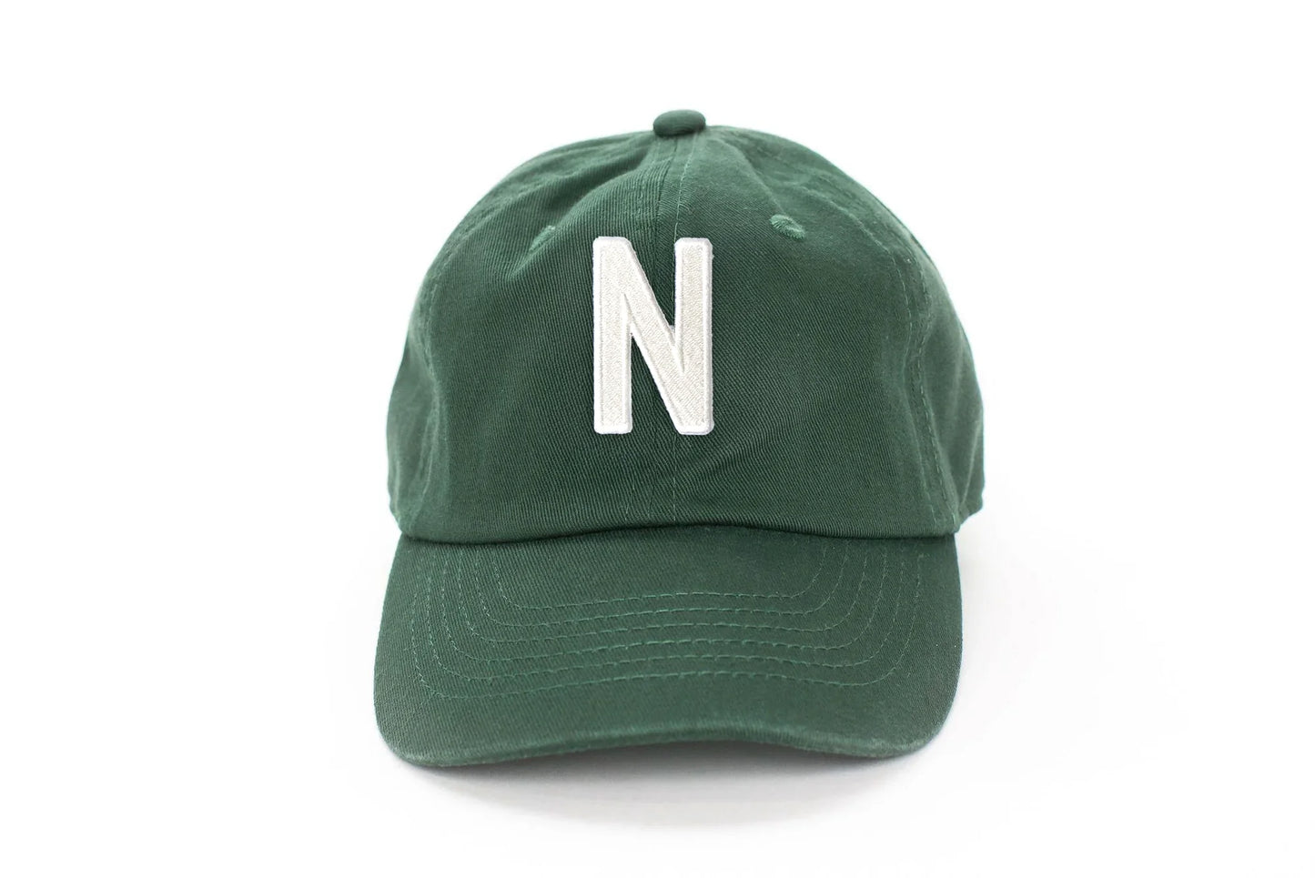 Hunter Green Letter Baseball Hat