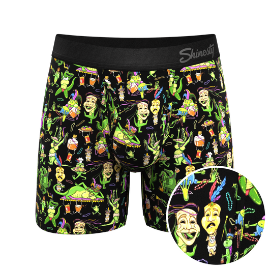 The Bead Hound | Mardi Gras Ball Hammock® Pouch Underwear with Fly