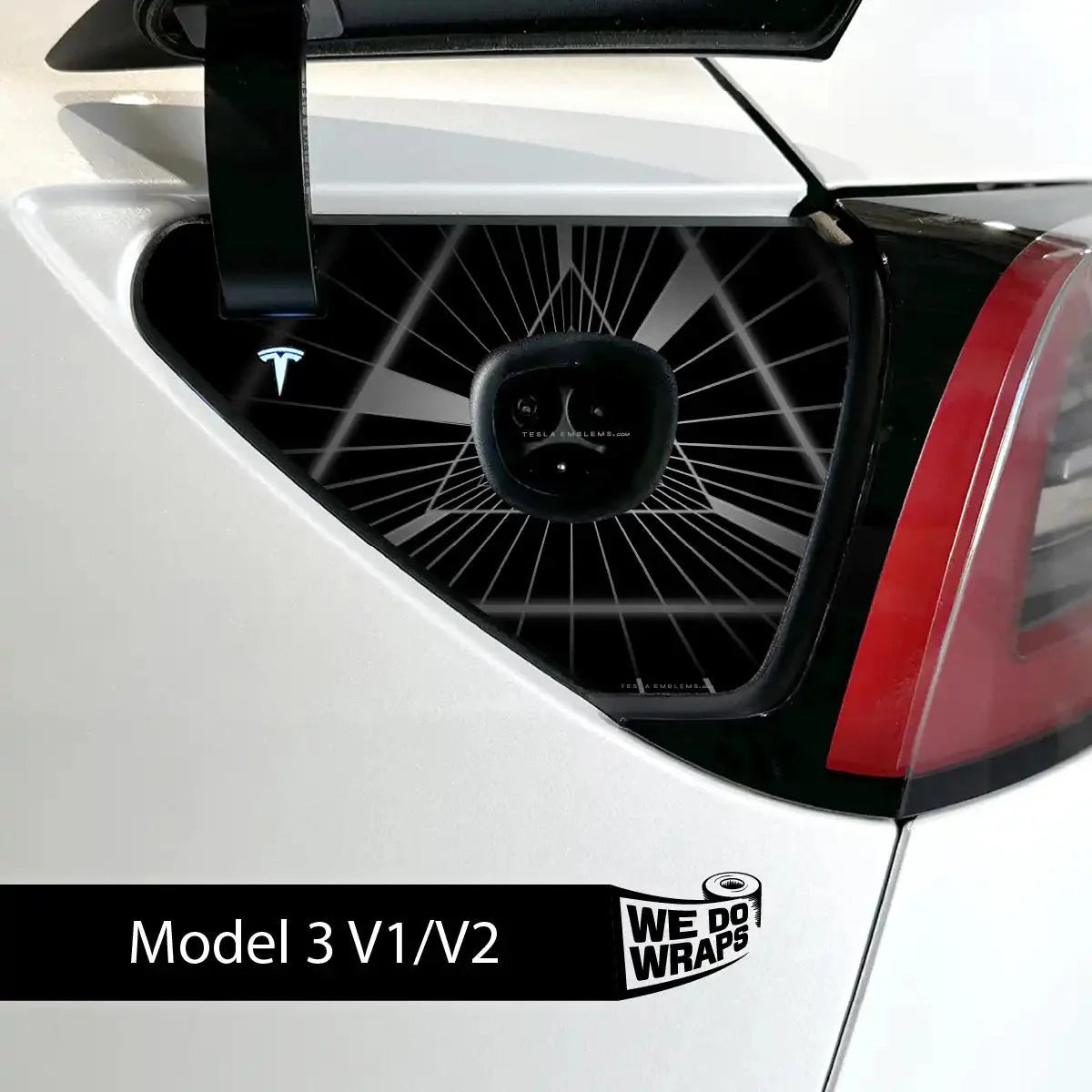 Beast Mode Tesla Charge Port Wrap | Model 3