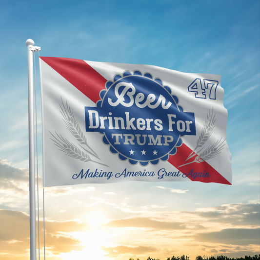 Beer Drinkers For Trump Flag - 2357