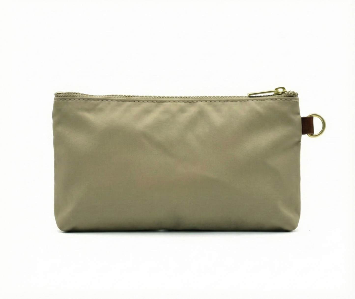 Lucy Zipper Pouch | Khaki Nylon